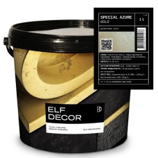 Металізований лак Elf Decor Azure золотий 1 л, 8-10 м2/л