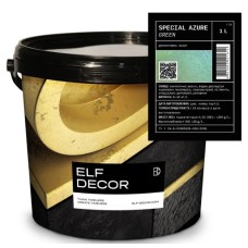 Металізований лак Elf Decor Azure зелений 1 л, 8-10 м2/л