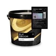 Металізований лак Elf Decor Azure рожевий  1 л, 8-10 м2/л