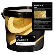 Лак декоративний Elf Decor Varnish Decor Gold 1 л, 10-12 м2/л