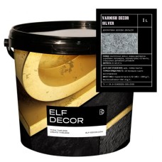 Лак декоративний Elf Decor Varnish Decor Silver 1 л, 10-12 м2/л