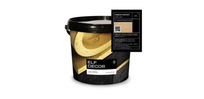 Лак акриловий матовий Elf Decor Varnish Protect Super Matt 1 л, 10-12 м2/л