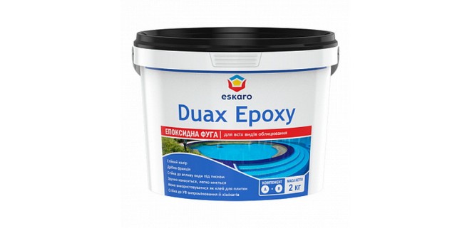 Фуга Eskaro Duax Epoxy 226 коричнево-бежевий двокомпонентна епоксидна затирка 1–20 мм, 2 кг Фуга Eskaro Duax Epoxy 226 коричнево-бежевий двокомпонентна епоксидна затирка 1–20 мм, 2 кг