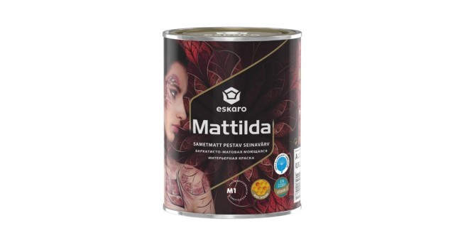 Фарба для стін Eskaro Mattilda бархатисто-матова біла, що миється 0.95 л