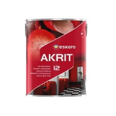 Eskaro Akrit 12 миюча зносостійка напівматова фарба для стін 0,95 л