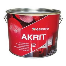 Eskaro Akrit 12 миюча зносостійка напівматова фарба для стін 0,95 л