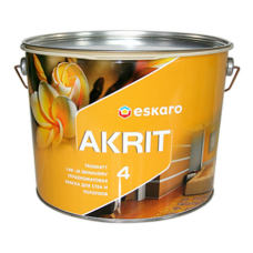 Eskaro Akrit 4 глибокоматова фарба для стель та стін 0,95 л