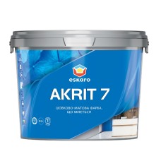 Eskaro Akrit 7 миюча шовково-матова фарба для стін 2,85 л