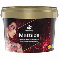 Eskaro Mattilda оксамитово-матова інтер'єрна фарба, що миється, біла 0,95 л