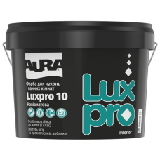 Aura Luxpro 10 напівматова фарба для кухонь та ванних кімнат біла 1 л