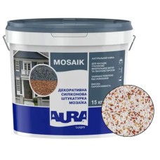 Декоративна силіконова штукатурка мозаїка (байрамікс) Aura Luxpro Mosaik М15, колір B227, 1,5 мм, 15 кг Декоративна силіконова штукатурка мозаїка (байрамікс) Aura Luxpro Mosaik М15, колір B227, 1,5 мм, 15 кг