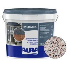 Декоративна силіконова штукатурка мозаїка (байрамікс) Aura Luxpro Mosaik М15, колір B235, 1,5 мм, 15 кг Декоративна силіконова штукатурка мозаїка (байрамікс) Aura Luxpro Mosaik М15, колір B235, 1,5 мм, 15 кг