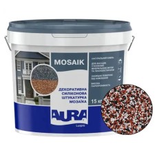 Декоративна силіконова штукатурка мозаїка (байрамікс) Aura Luxpro Mosaik М15, колір B237, 1,5 мм, 15 кг Декоративна силіконова штукатурка мозаїка (байрамікс) Aura Luxpro Mosaik М15, колір B237, 1,5 мм, 15 кг
