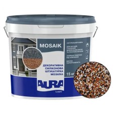 Декоративна силіконова штукатурка мозаїка (байрамікс) Aura Luxpro Mosaik М15, колір B239, 1,5 мм, 15 кг Декоративна силіконова штукатурка мозаїка (байрамікс) Aura Luxpro Mosaik М15, колір B239, 1,5 мм, 15 кг