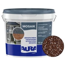 Декоративна силіконова штукатурка мозаїка (байрамікс) Aura Luxpro Mosaik М15, колір B252, 1,5 мм, 15 кг