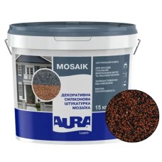 Декоративна силіконова штукатурка мозаїка (байрамікс) Aura Luxpro Mosaik М15, колір B258, 1,5 мм, 15 кг