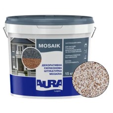 Декоративна силіконова штукатурка мозаїка (байрамікс) Aura Luxpro Mosaik М10, колір S133, 1,0 мм, 15 кг Декоративна силіконова штукатурка мозаїка (байрамікс) Aura Luxpro Mosaik М10, колір S133, 1,0 мм, 15 кг
