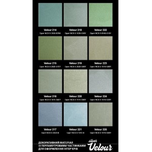 Декоративне покриття Aura Velour Silver з ефектом оксамиту та велюру срібне 5 л (5,95 кг)