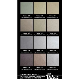 Декоративне покриття Aura Velour Silver з ефектом оксамиту та велюру срібне 5 л (5,95 кг)