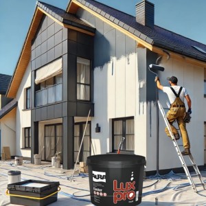 Гумова фарба Aura Luxpro Elaster універсальна RAL 7046 Сірий 3,5 кг