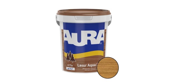 Лазур для дерева Aura Lasur Aqua дуб 0,75 л