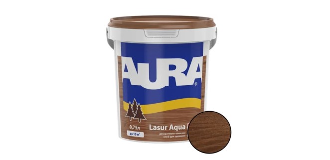 Лазур для дерева Aura Lasur Aqua кипарис 0,75 л