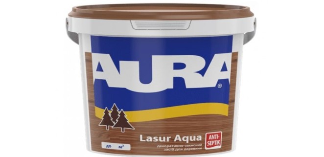 Лазур для дерева Aura Lasur Aqua горіх 0,07 л
