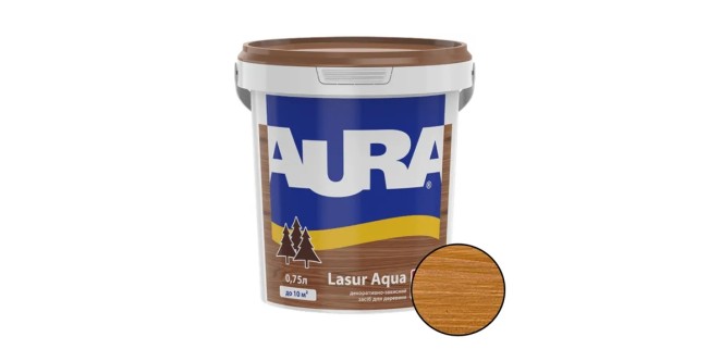 Лазур для дерева Aura Lasur Aqua тік 0,75 л