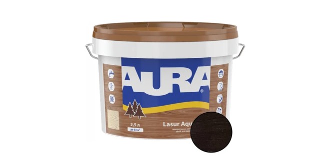 Лазур для дерева Aura Lasur Aqua венге 2,5 л