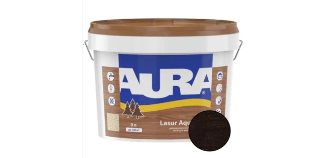 Лазур для дерева Aura Lasur Aqua венге 9 л