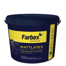 Латексна фарба Farbex Mattlatex біла, 7 кг