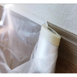 Плівка захисна з малярною стрічкою Farbex 550 мм, 20 м Плівка захисна з малярною стрічкою Farbex 550 мм, 20 м