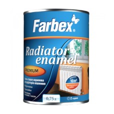 Емаль стирол-акрилова для радіаторів опалення Farbex, 0,75 л