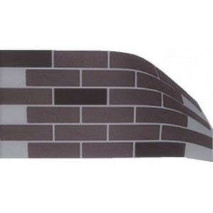 Гнучкий клінкер Elastoclin на полотні Loft ГЛАДКИЙ 4*1172*480 мм, розмір плитки 240*71 мм