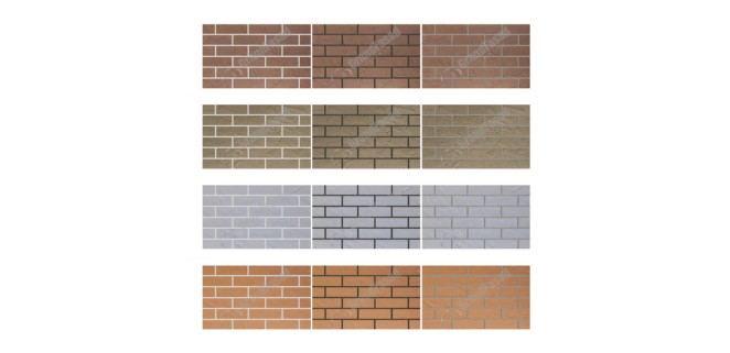 Гнучкий клінкер Elastoclin на полотні Retro ФАКТУРНИЙ 4*1172*480 мм, розмір плитки 240*71 мм