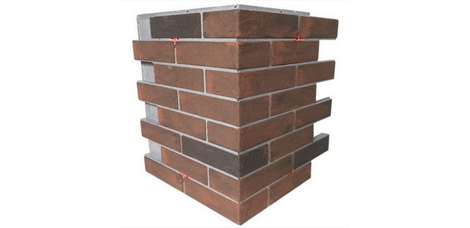 Кутова термопанель Grand ПІНОПЛАСТ ПСБ-С 35 Elastoclin Retro 400*600*60 мм/530*600*60 мм