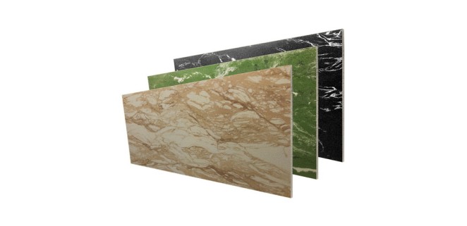 Фасадні термопанелі Grand 100 мм, пінопласт, 960x480 мм, фактура Mramor 