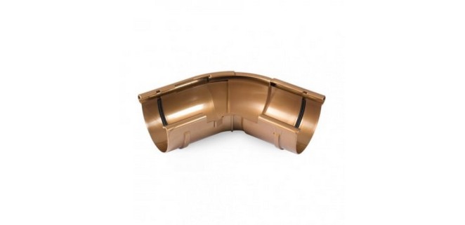 Угол желоба регулируемый ø125 BRYZA медь