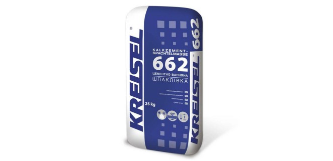 Цементно-вапняна шпаклівка для зовнішніх робіт Kreisel 662 (25 кг) Цементно-вапняна шпаклівка для зовнішніх робіт Kreisel 662 (25 кг)
