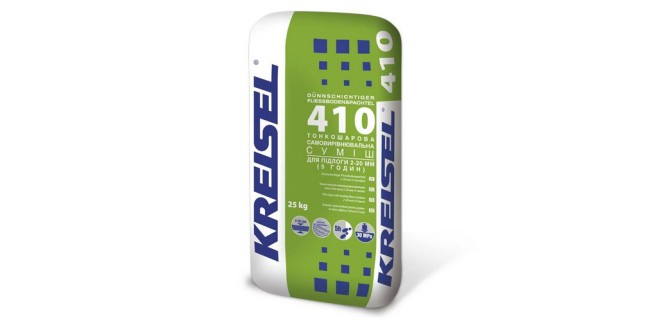 Тонкошарова самовирівнююча наливна підлога 2-20 мм Kreisel 410, 25 кг