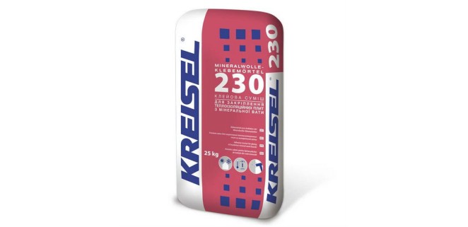 Клей для плит з мінеральної вати Kreisel 230, 25 кг