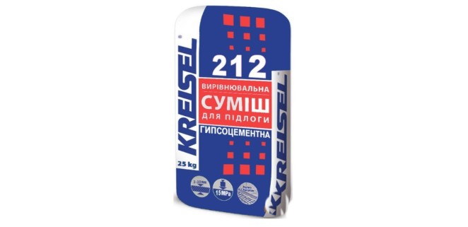 Суміш гіпсова Kreisel 212 для вирівнювання підлоги 3-30мм, 25 кг
