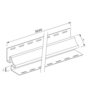Планка кут внутрішній FaSiding 3,05 м (10 кольорів)