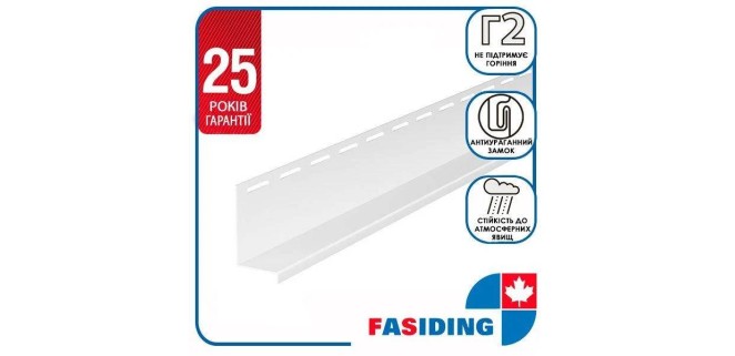 Планка навісна FaSiding WoodHouse 3,05 м Біла