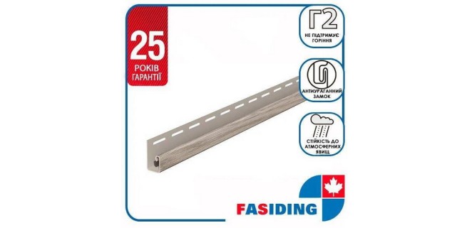 Планка J-trim FaSiding WoodHouse 3,05 м Морений дуб