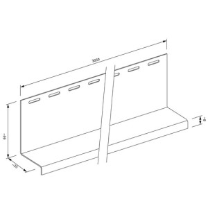 Планка навісна FaSiding WoodHouse 3,05 м Біла