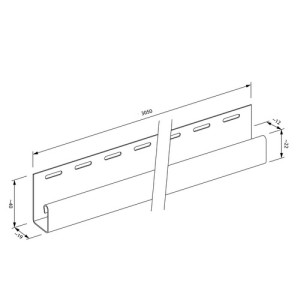 Планка J-trim FaSiding Vifront 3,05 м (4 кольори)