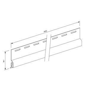 Планка стартова FaSiding Vifront 3,05 м (біла) Планка стартова FaSiding Vifront 3,05 м (біла)