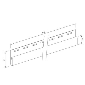 Планка фінішна FaSiding WoodHouse 3,05 м Золотий дуб