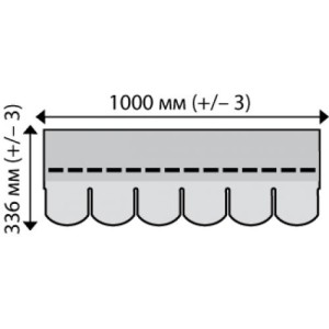 Бітумна черепиця IKO Superglass Biber одношарова Бітумна черепиця IKO Superglass Biber одношарова